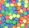 100 12mm Acrylic Neon Flower Mix